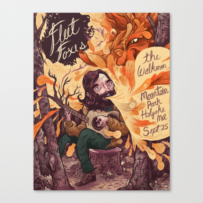 Fleet Foxes Poster Canvas Print