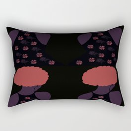 Woman At The Meadow Vintage Dark Style Pattern 39 Rectangular Pillow