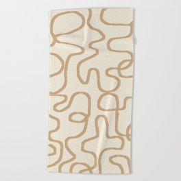 Minimal Abstract Line 22 Beach Towel