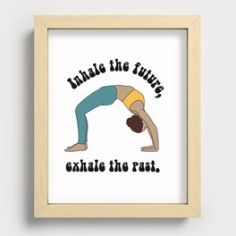 Yoga Quotes Recessed Framed Print