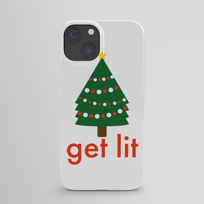 Get Lit Christmas Tree iPhone Case