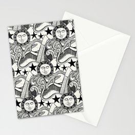 into the wild black Stationery Card