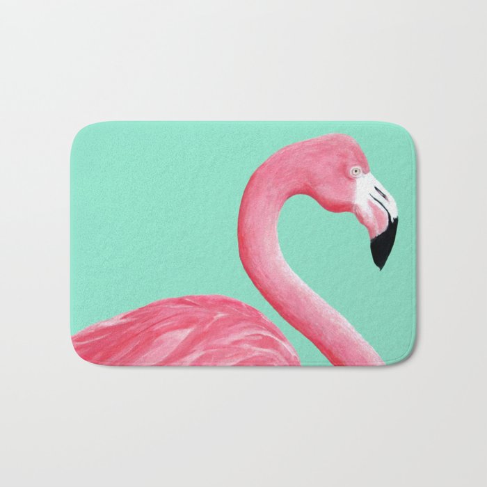 Pink Flamingo Bath Mat