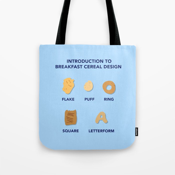 Breakfast Cereal Design Tote Bag