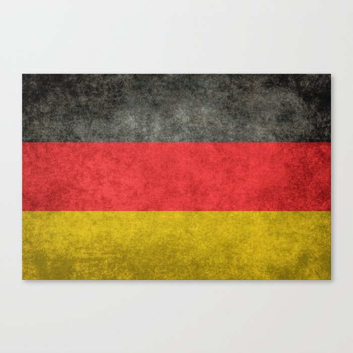 Flag of Germany - Vintage grunge Canvas Print