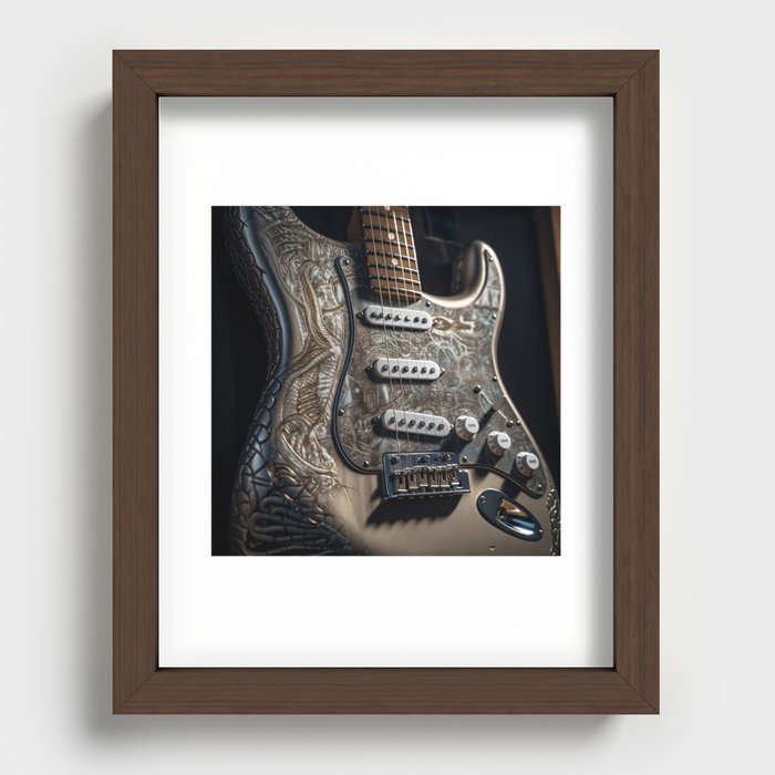 Hela Stratocaster Electric Guitar Recessed Framed Print