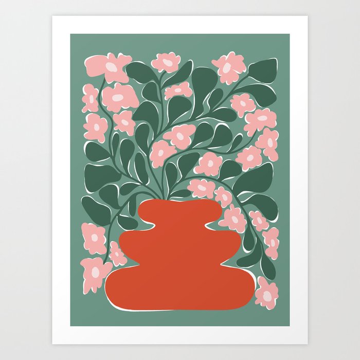 magic flower pot 3 Art Print
