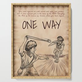 one way, David, Printable Wall Art Serving Tray