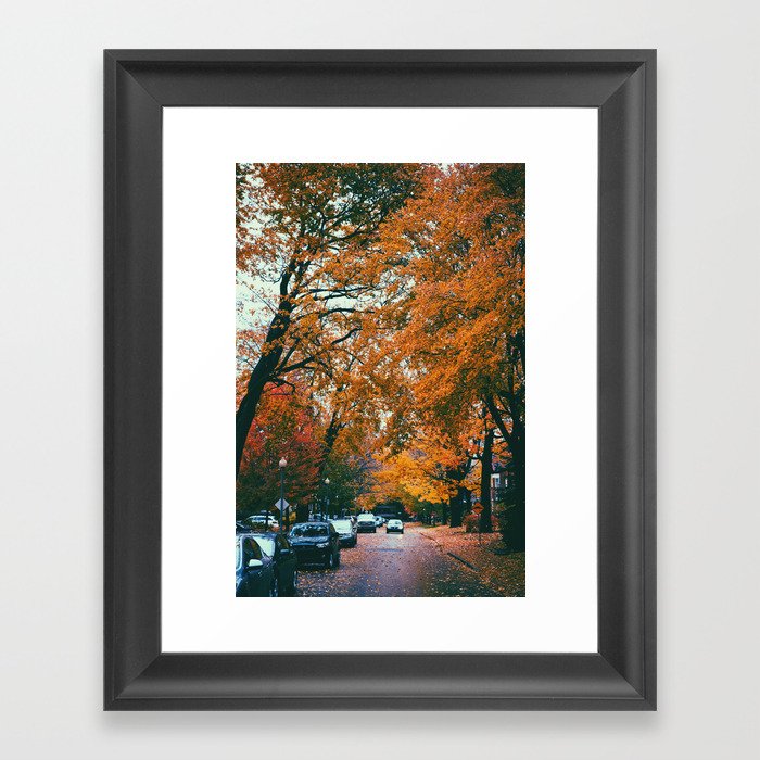 Fall in Montreal Framed Art Print