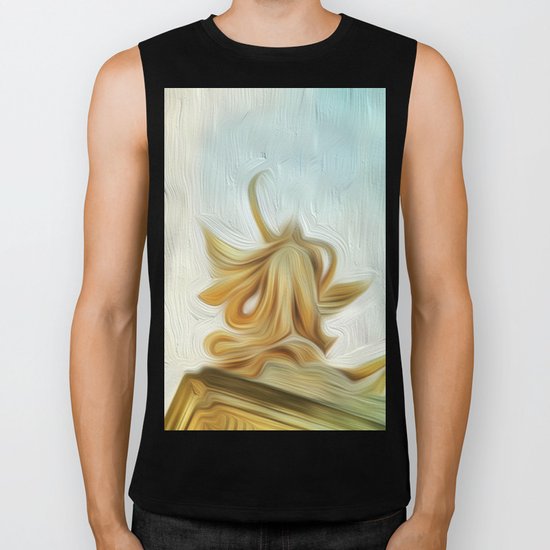 golden hair Biker Tank