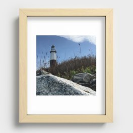 Montauk lighthouse Recessed Framed Print