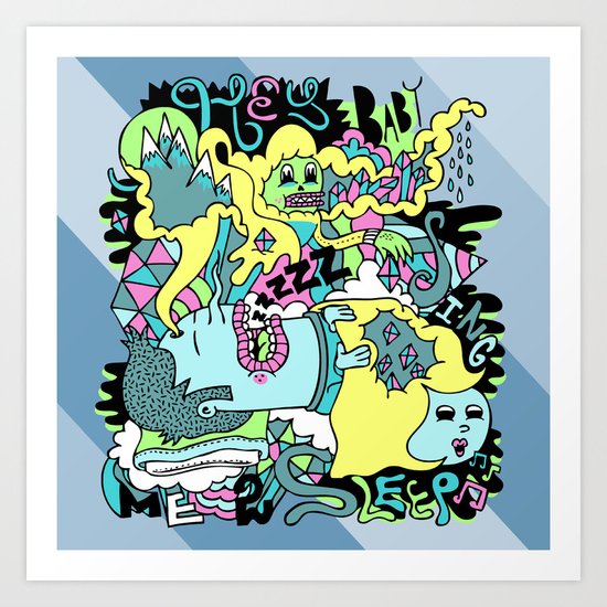 Sing me to sleep Art Print