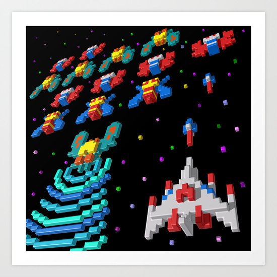 Inside Galaga Art Print
