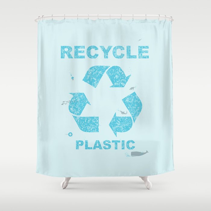 Recycle Plastic Shower Curtain By Lostnfoundstudio Society6