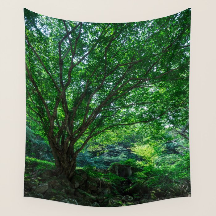 The Greenest Tree Wall Tapestry by 2sweet4words Designs Society6