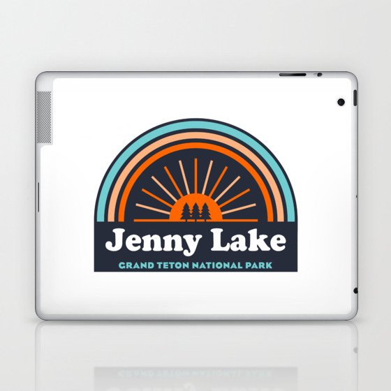 Jenny Lake Grand Teton National Park Rainbow Laptop & iPad Skin