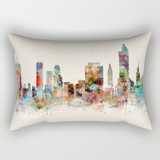 tulsa oklahoma skyline Rectangular Pillow