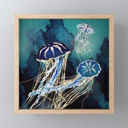 Metallic Jellyfish III Framed Mini Art Print