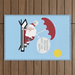 Santa Claus Not On Duty Outdoor Rug