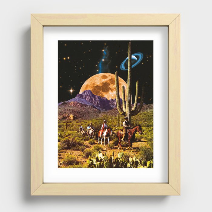 Space Cowboys Recessed Framed Print
