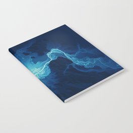 Willamette Channels 10-year Anniversary—Midnight Blue with subtle shaded relief Notebook