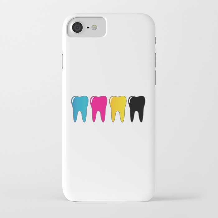 CMYK tooth iPhone Case