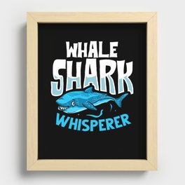 Whale Shark Tooth Mexico Cute Funny Recessed Framed Print