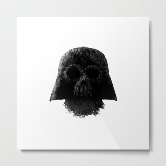 Vader (White) Metal Print