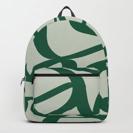 Abstract Brush Strokes Sage Backpack
