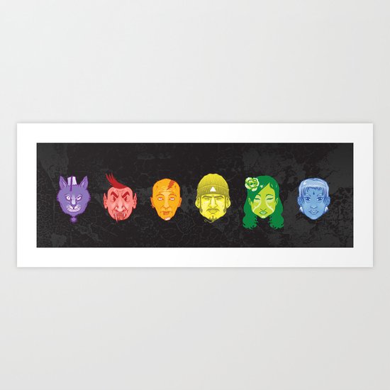 Colorheads Art Print