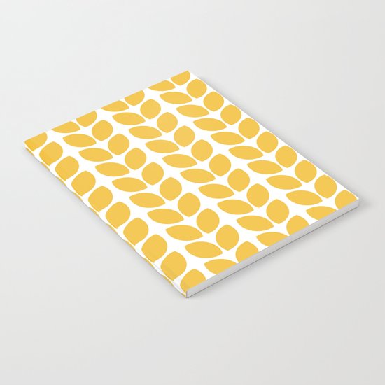 leaves - yellow Notebook