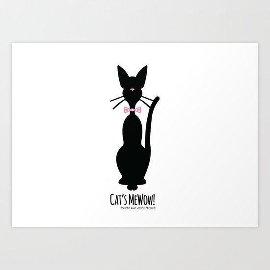Cat's MeWow! Art Print