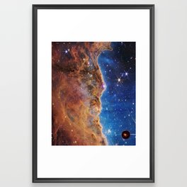 Jwst first images nebula  Framed Art Print