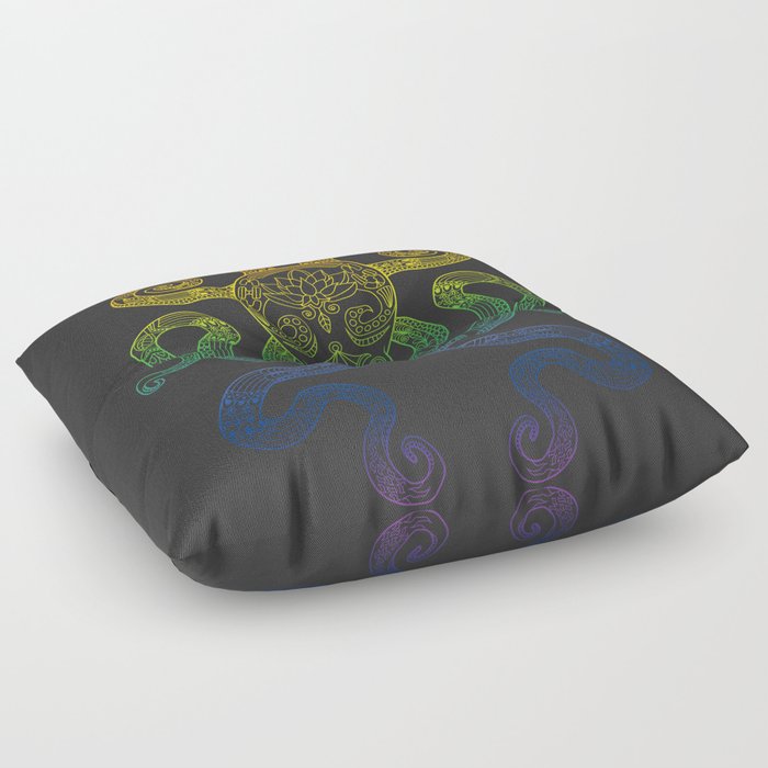 Color Me Octopus - Rainbow Pride Floor Pillow