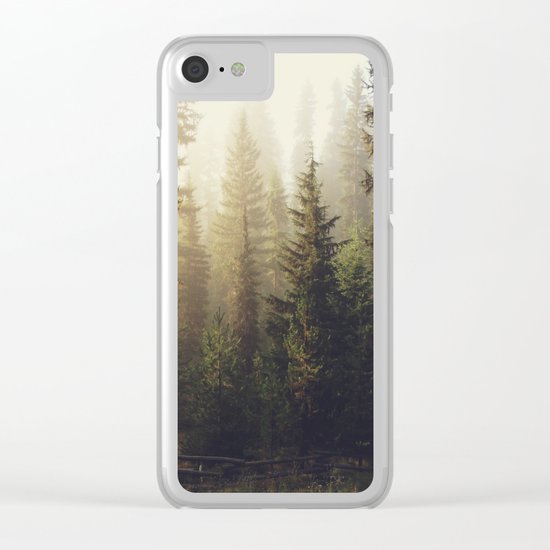 Sunrise Forest Clear iPhone Case