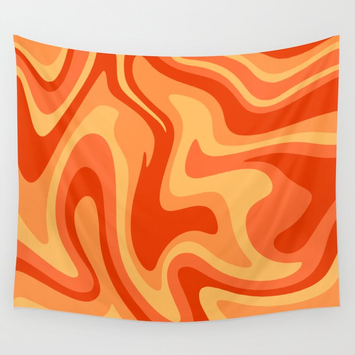 Orange and yellow tapestry sales