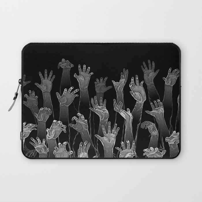 Halloween Horror Zombie Hand Pattern Laptop Sleeve
