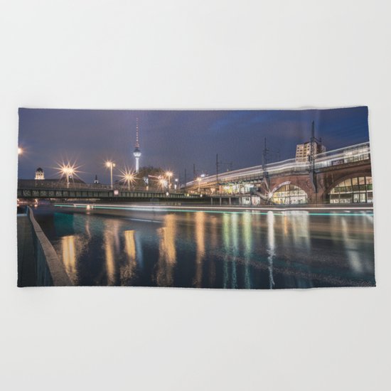 Berlin Jannowitzbrücke Beach Towel