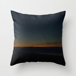 sunset on the road / california Throw Pillow