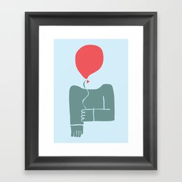 Balloon Man (Colour) Framed Art Print