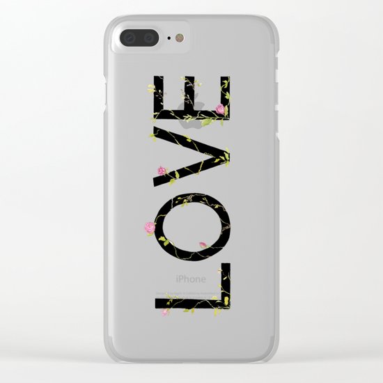 LOVE Clear iPhone Case