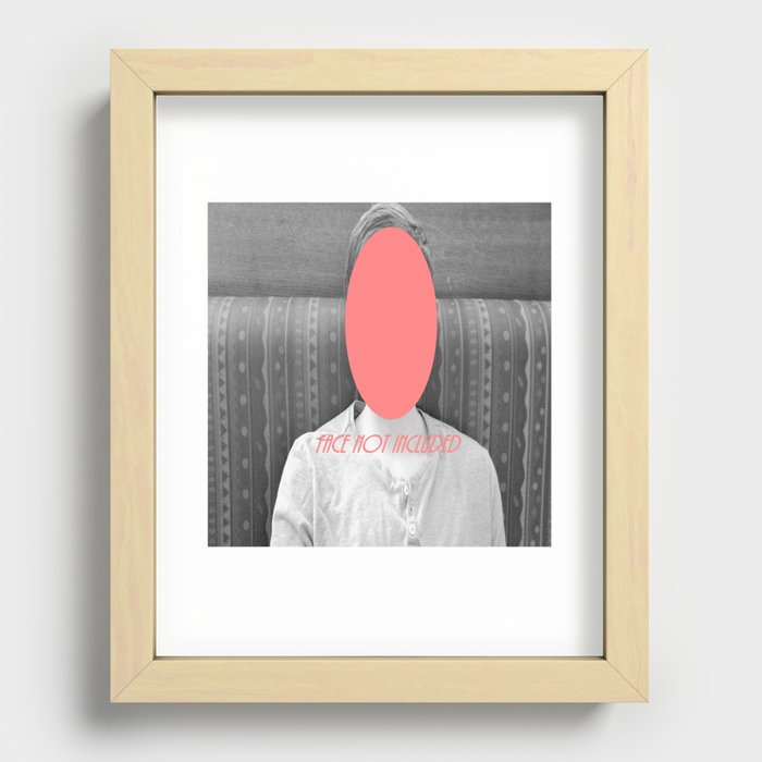 Faceless Recessed Framed Print