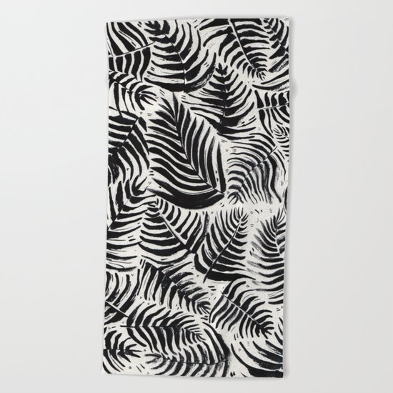 Palm Pattern Beach Towel