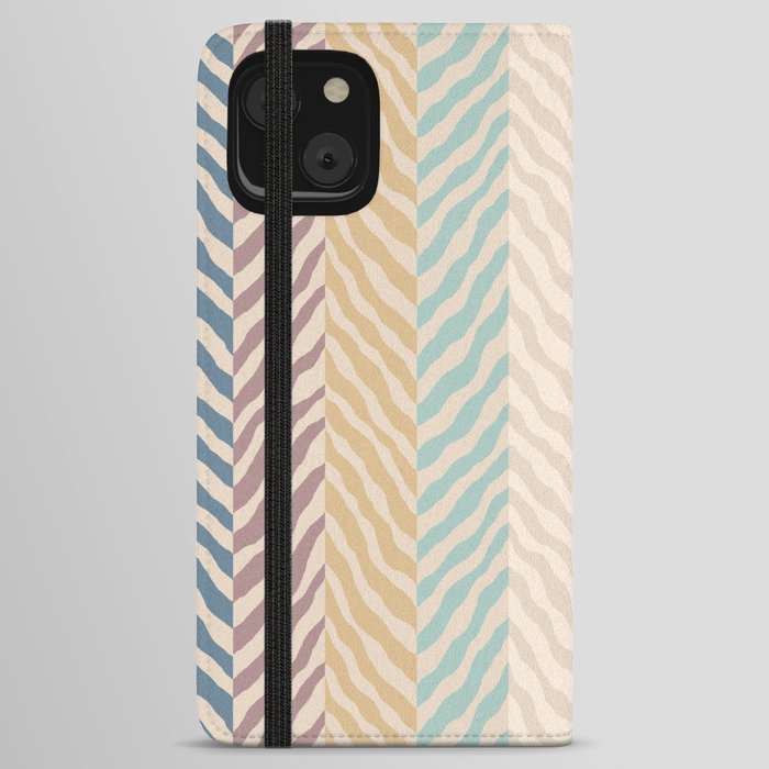 Abstract Zebra chevron pattern. Digital animal print Illustration Background. iPhone Wallet Case