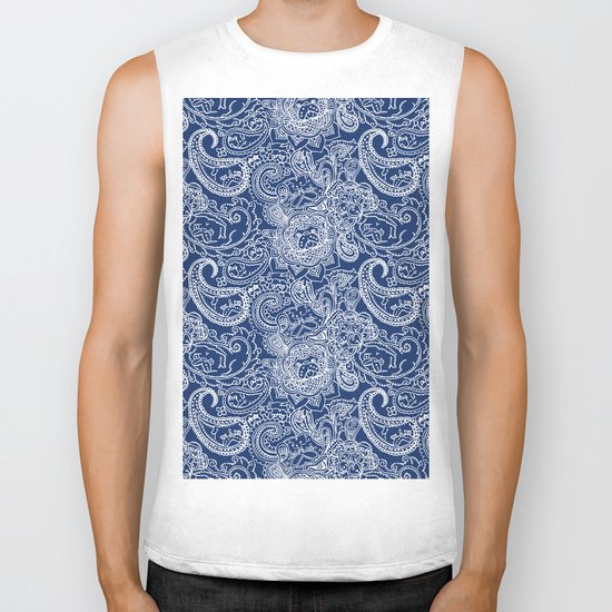 Paisley Pug Biker Tank