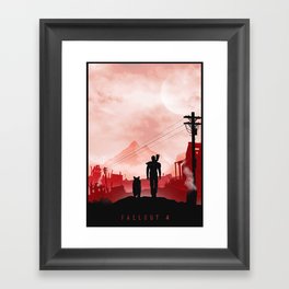 Fallout 4 inspired Poster  Framed Art Print