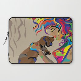 "Fall in Lust" Paulette Lust's Original, Contemporary, Whimsical, Colorful Art  Laptop Sleeve