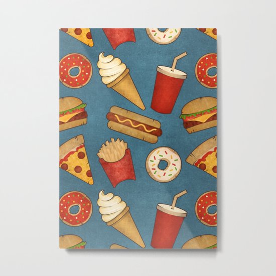 Fast Food Metal Print