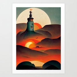 The Last Lighthouse on the Edge of the World Art Print