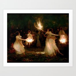 Dance of Willows Art Print